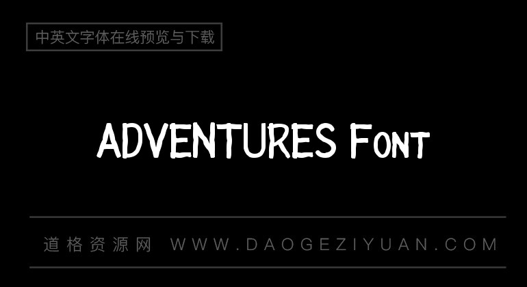 ADVENTURES Font