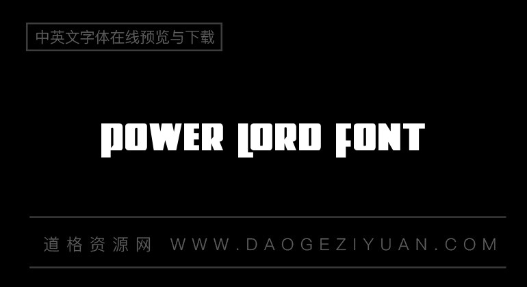 Power Lord Font