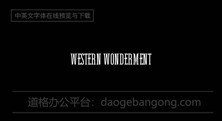 Western Wonderment