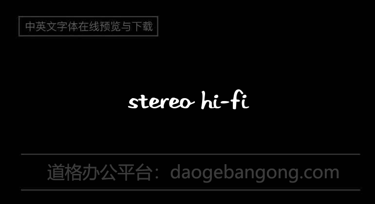 Stereo Hi-Fi