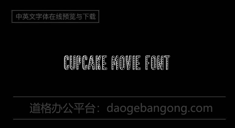 Cupcake Movie Font