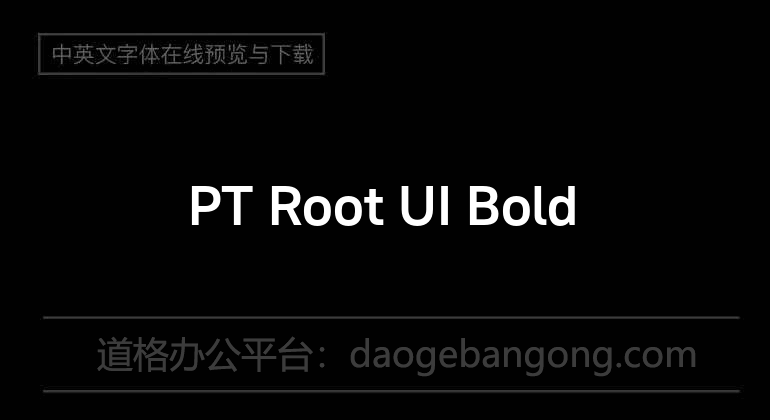PT Root UI Bold