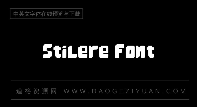 Stilere Font