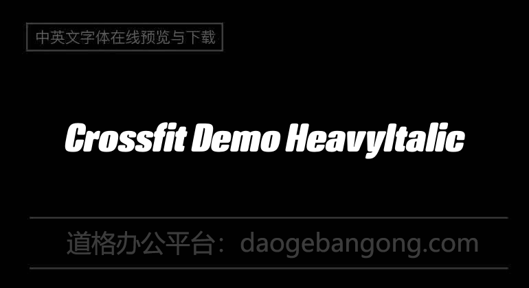 Crossfit Demo HeavyItalic