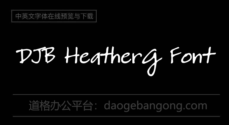 DJB HeatherG Font