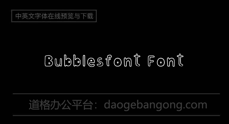 Bubblesfont Font