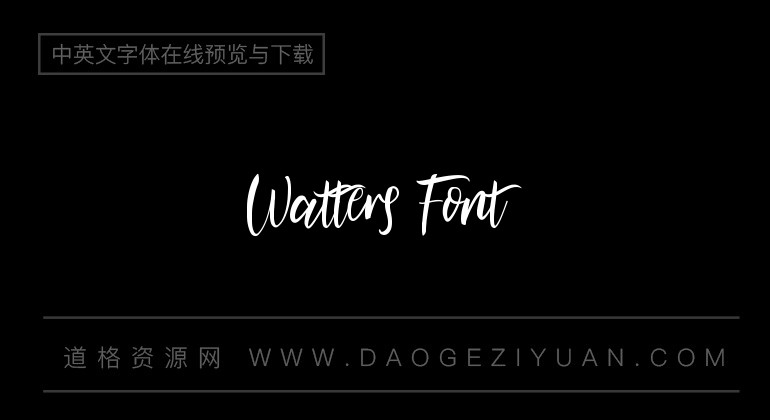 Watters Font