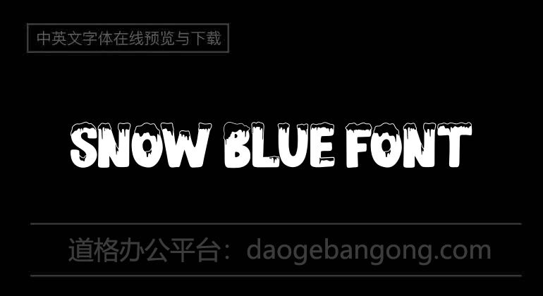 SNOW BLUE Font