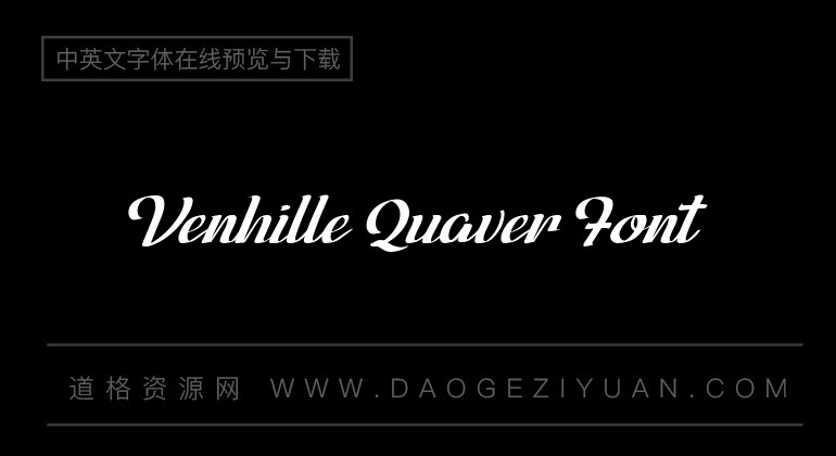 Venhille Quaver Font