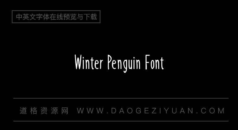 Winter Penguin Font