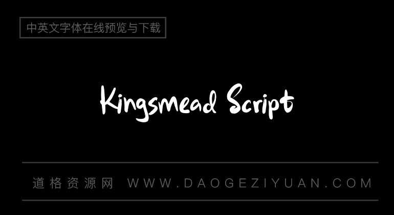Kingsmead Script