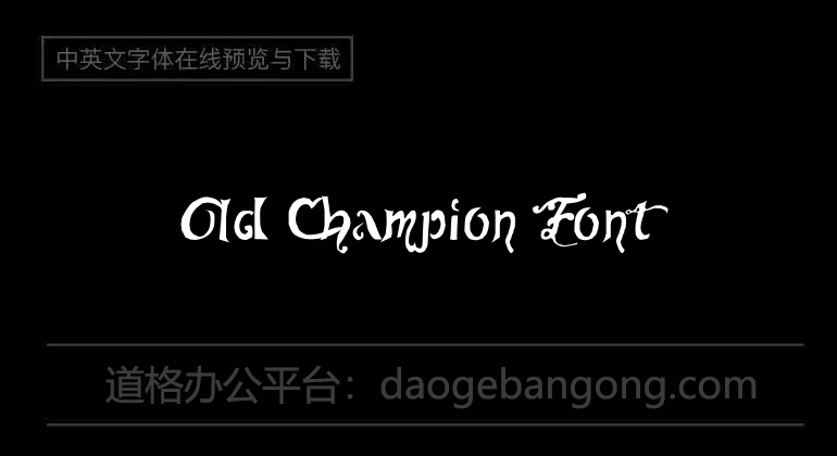 Old Champion Font