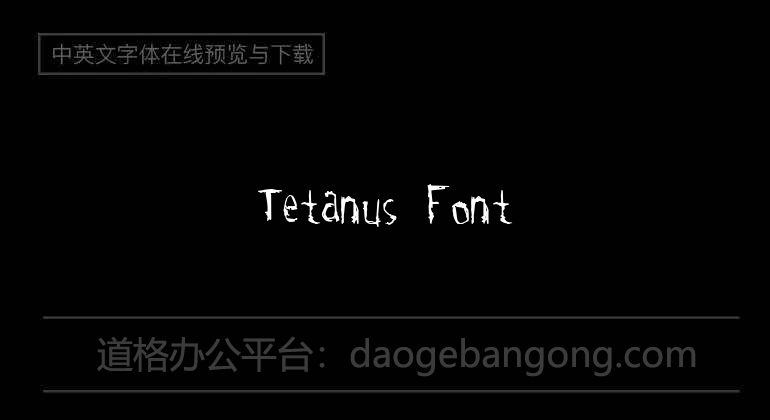 Tetanus Font