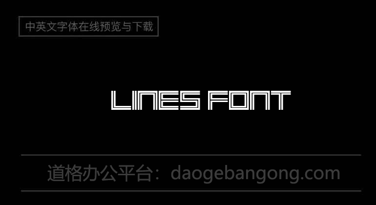 2 Lines Font