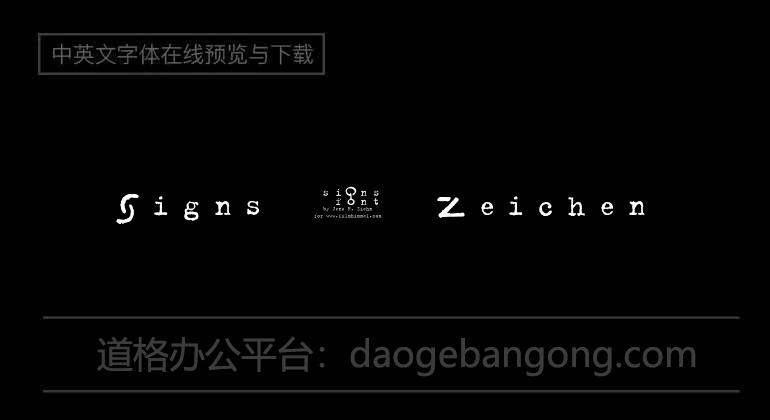 Signs - Zeichen