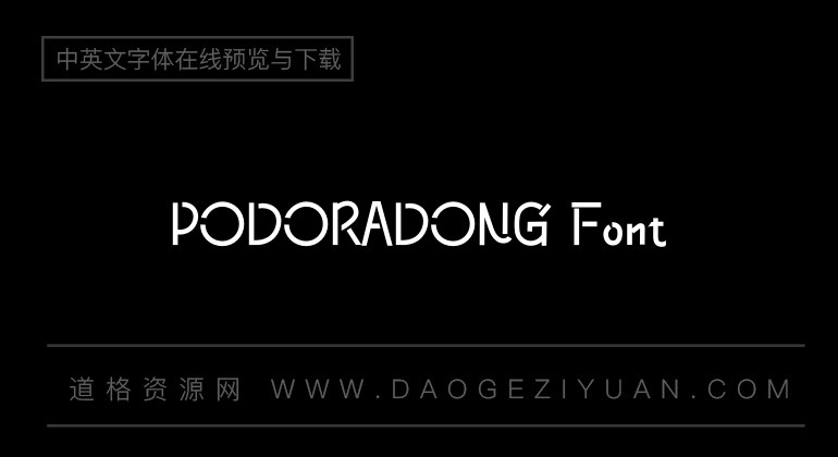 PODORADONG Font