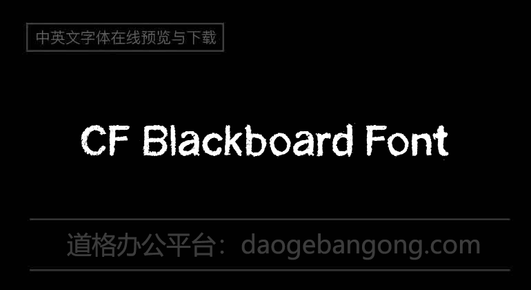 CF Blackboard Font