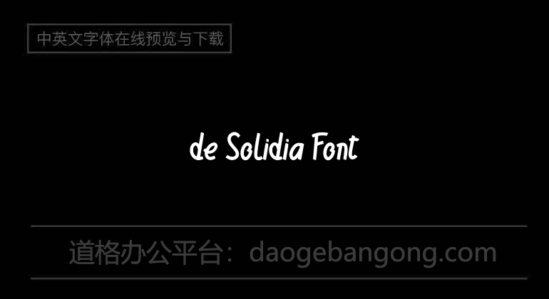 de Solidia Font