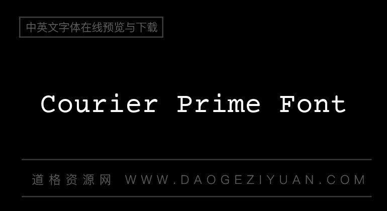 Courier Prime Font