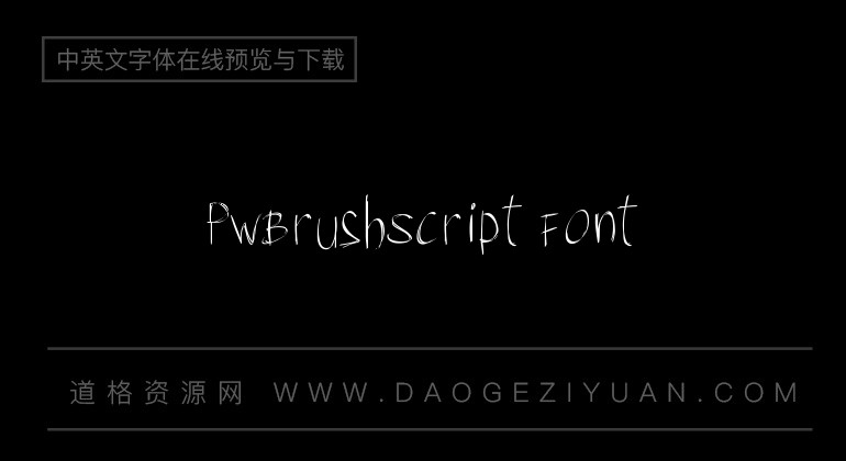 PWBrushScript Font