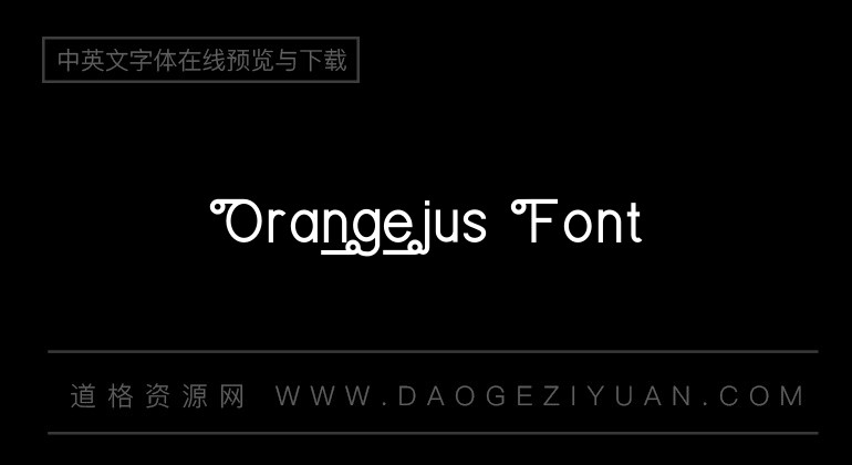 Orangejus Font