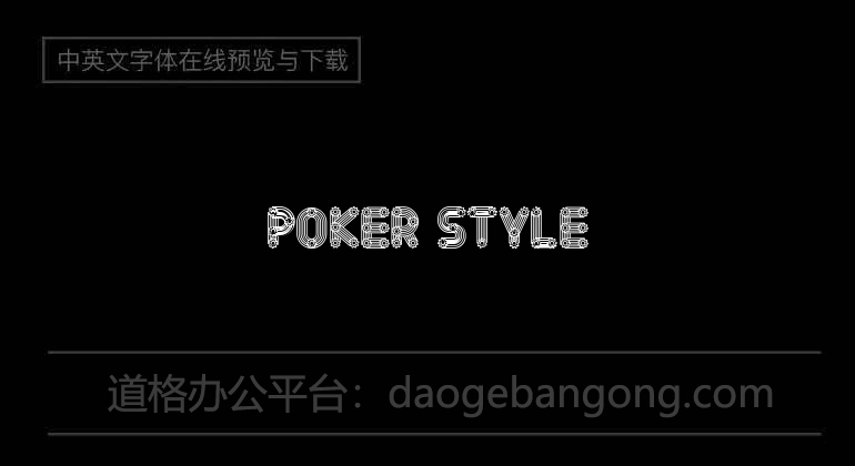 poker style