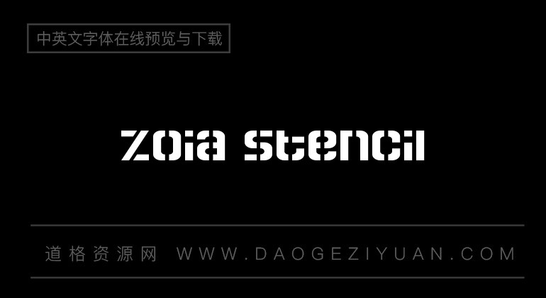 Zoia Stencil