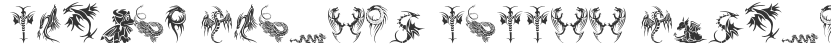 Tribal Dragons Tattoo Designs