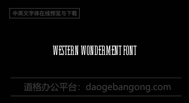 Western Wonderment Font