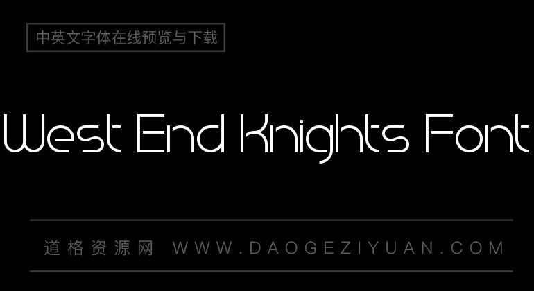 West End Knights Font