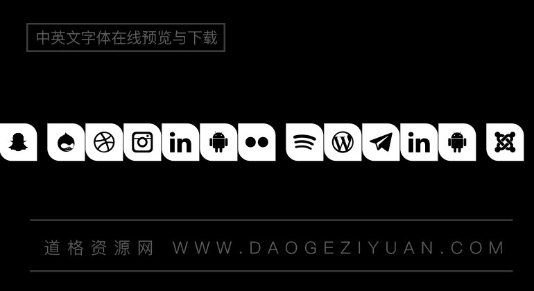 Icons Social Media 1 Font