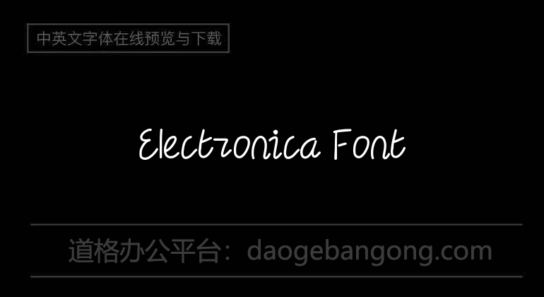 Electronica Font