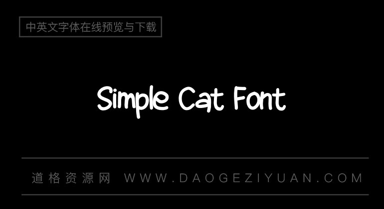 Simple Cat Font
