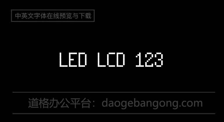 LED LCD 123