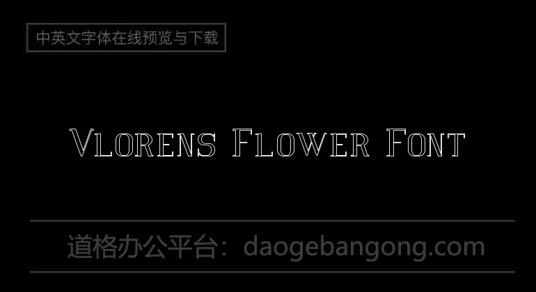 Vlorens Flower Font