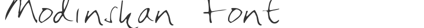 Modinskan Font