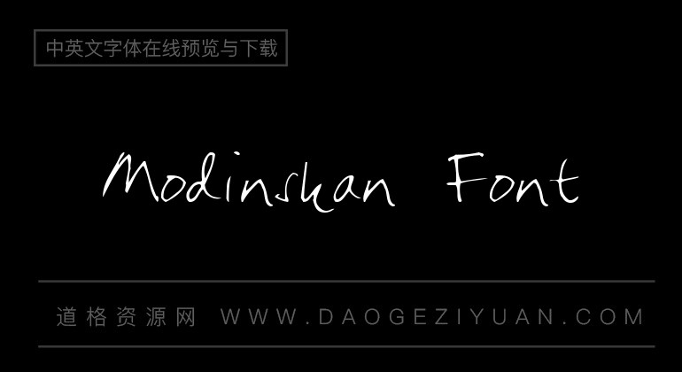 Modinskan Font