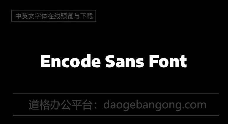 Encode Sans Font