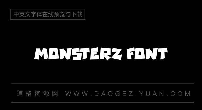 Monsterz Font