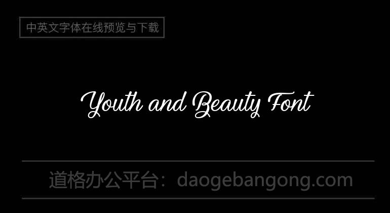 Youth and Beauty Font