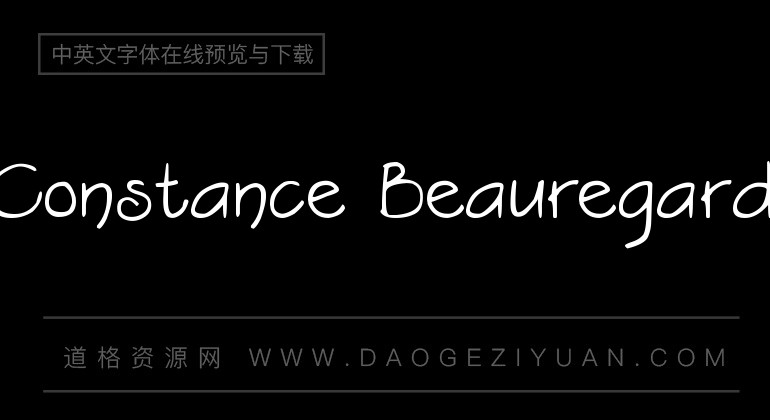 DJB Constance Beauregard Font