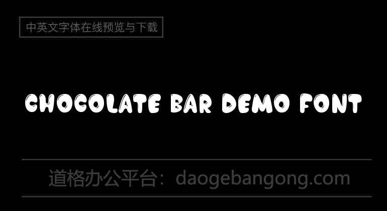 Chocolate Bar Demo Font