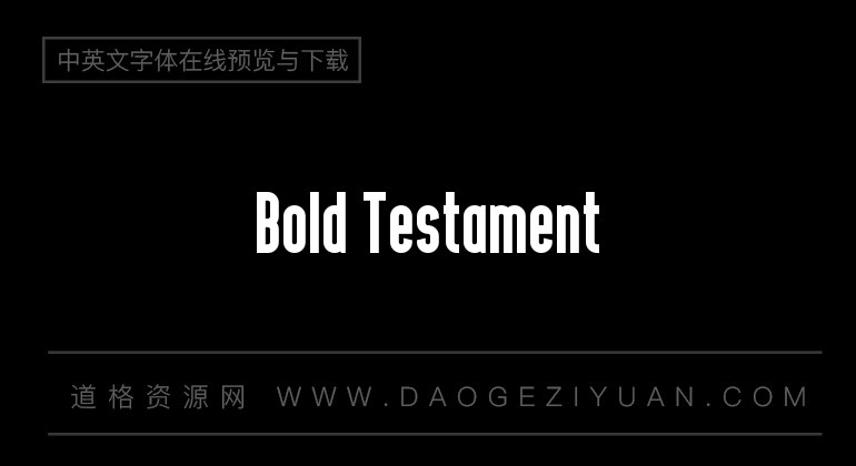 Bold Testament