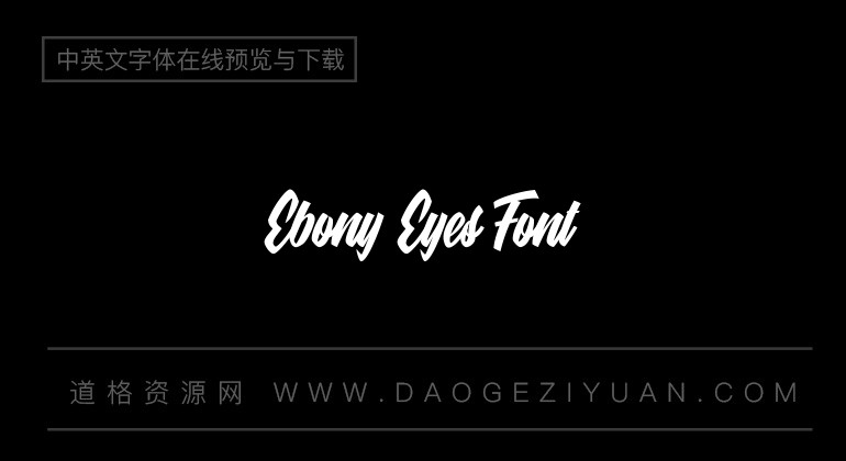 Ebony Eyes Font