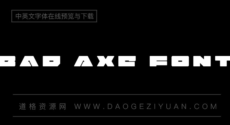 Bad Axe Font