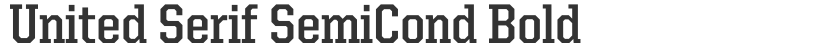 United Serif SemiCond Bold