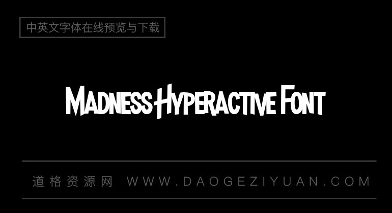 Madness Hyperactive Font