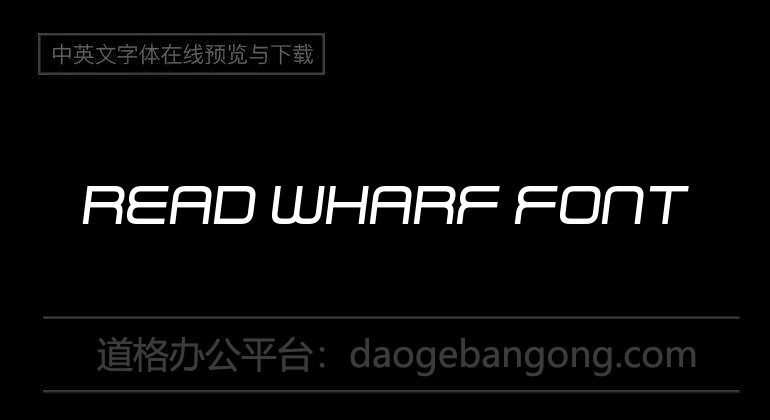 Read Wharf Font