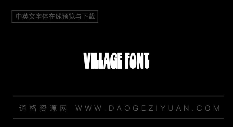 Village Font