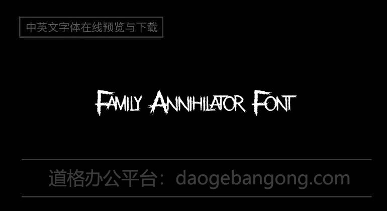 Family Annihilator Font